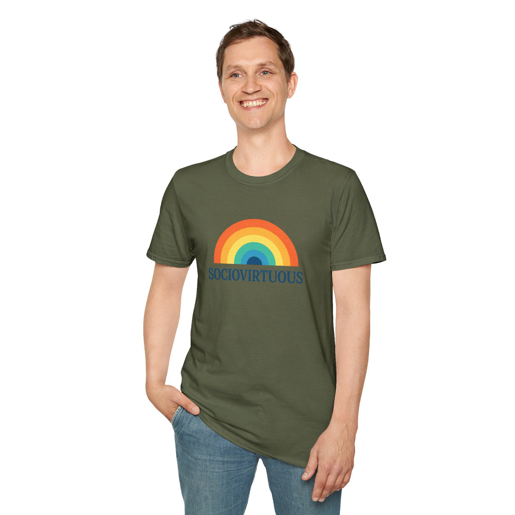 Copy of Introvirtuous Rainbow T-Shirt - Here by duty