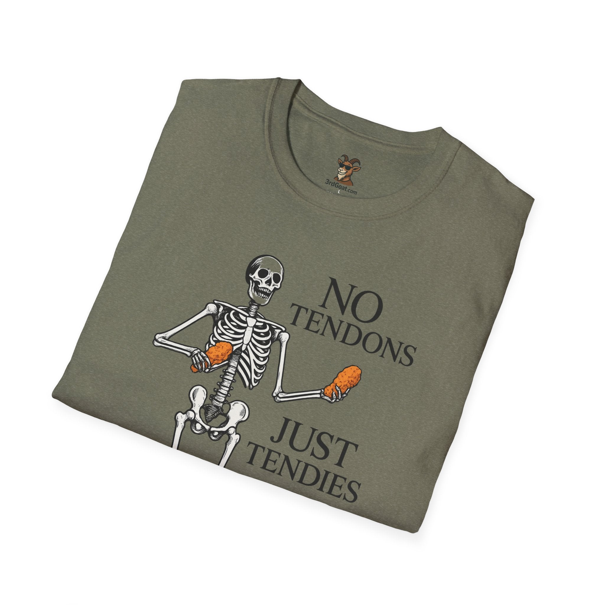 "No Tendons, Just Tendies" T-Shirt | Unisex Softstyle Tee