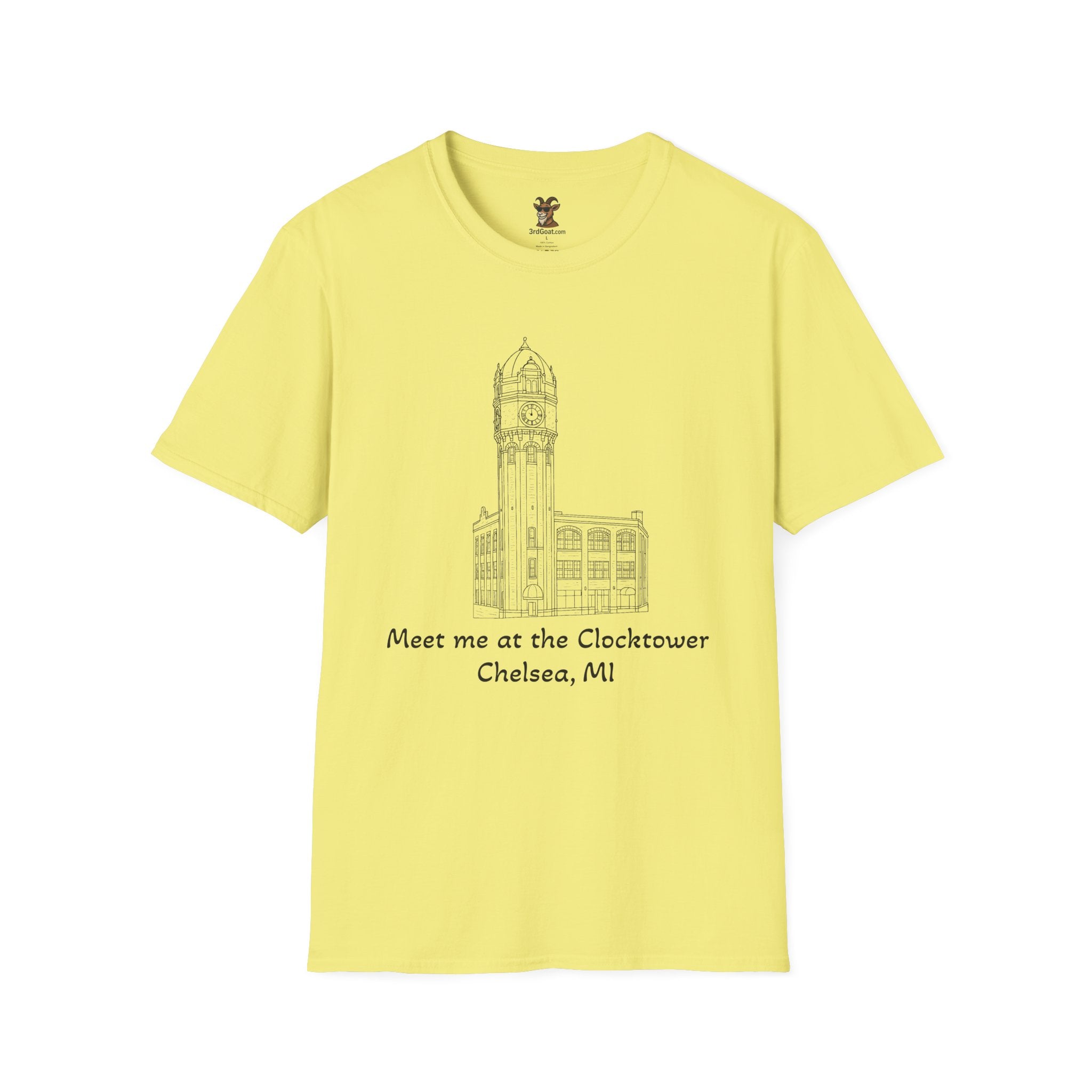 Clocktower Chelsea, MI Unisex Softstyle T-Shirt