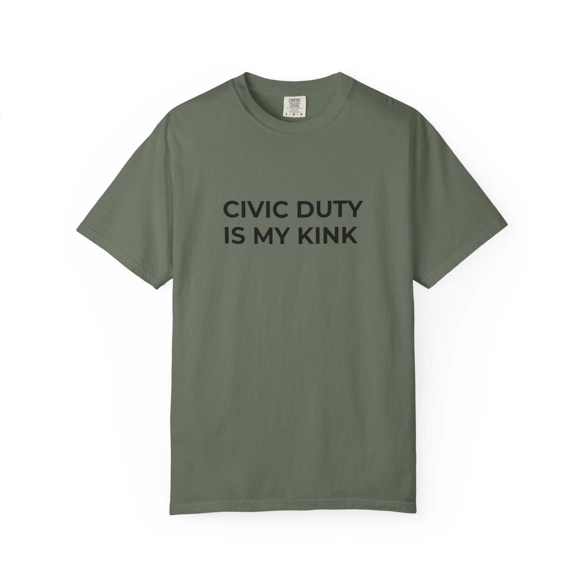 Civic Duty Is My Kink t-shirt - Progressive Valentine's